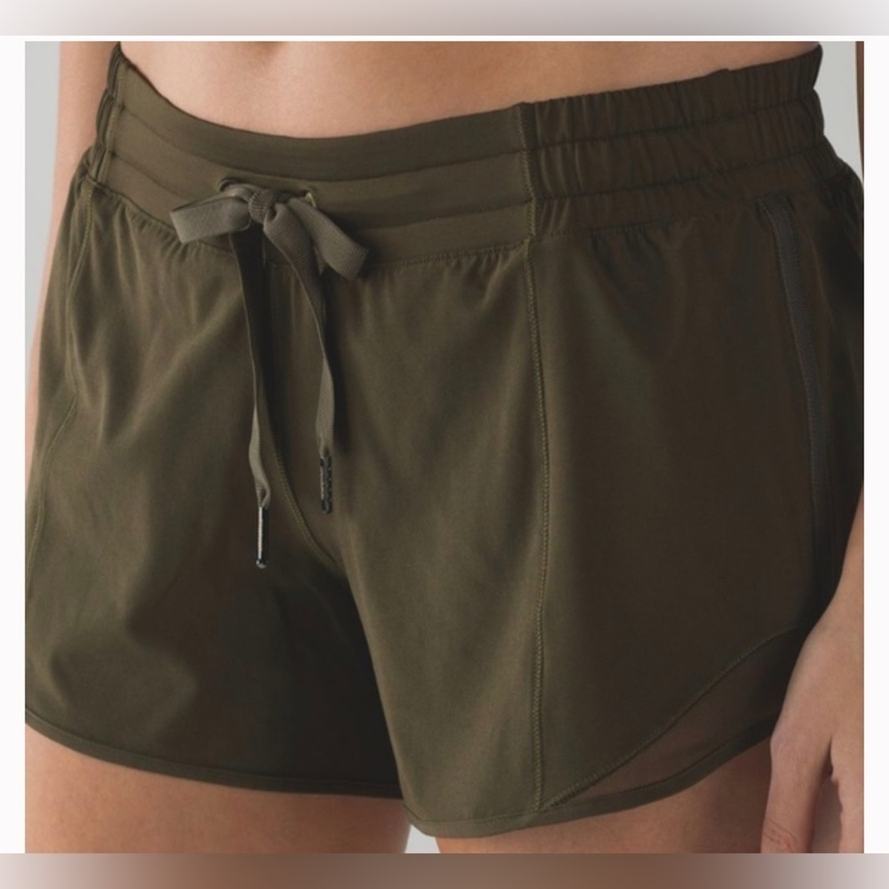 Lululemon Hotty Hot Short (Long) - Military Green